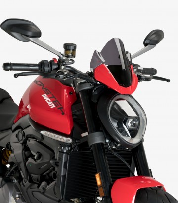 Ducati Monster 937 Puig Sport Dark Smoked Windshield 20688F