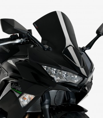 Windschild Puig R-Racer Kawasaki Ninja 650 (20-26) Schwarz 3880N