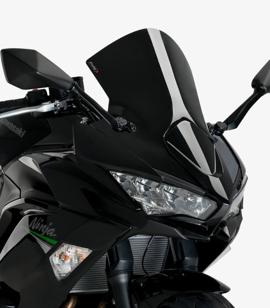 Kawasaki Ninja 650 Puig RRacer Black Windshield 3880N