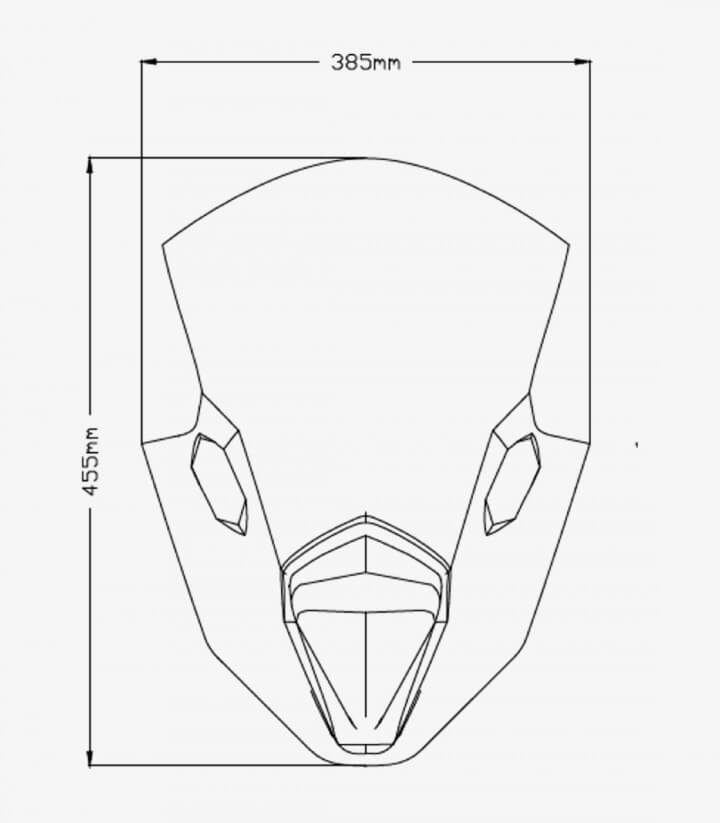 Cúpula Puig R-Racer Kawasaki Ninja 650 Negro 3880N