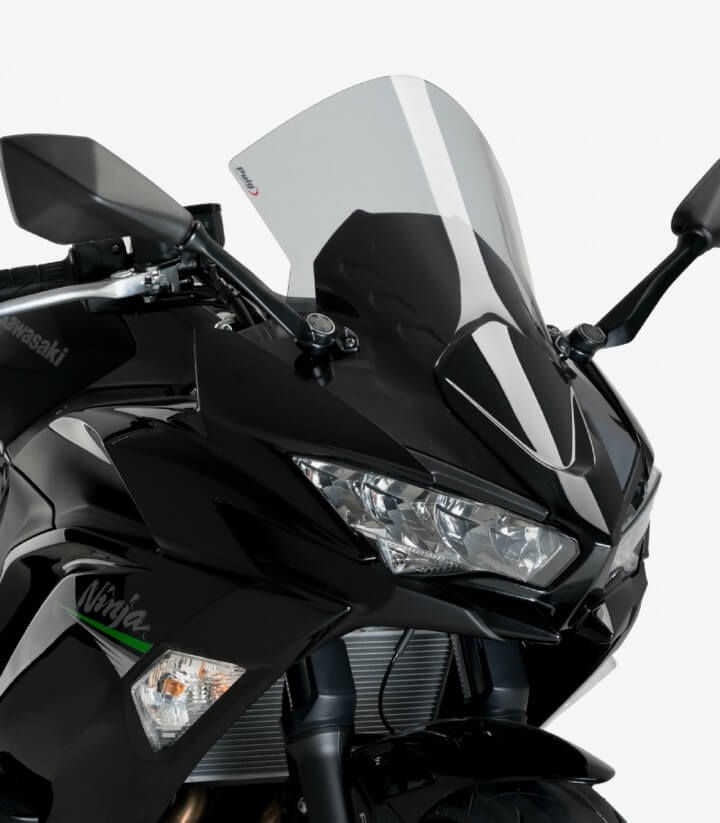 Kawasaki Ninja 650 Puig R-Racer Smoked Windshield 3880H