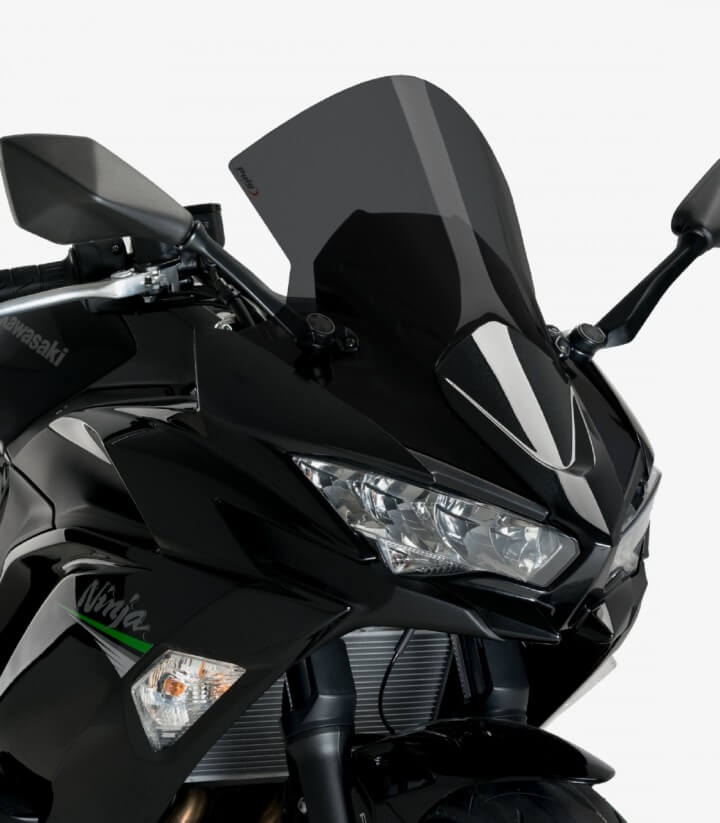 Windschild Puig R-Racer Kawasaki Ninja 650 (20-26) Dunkel getönt 3880F