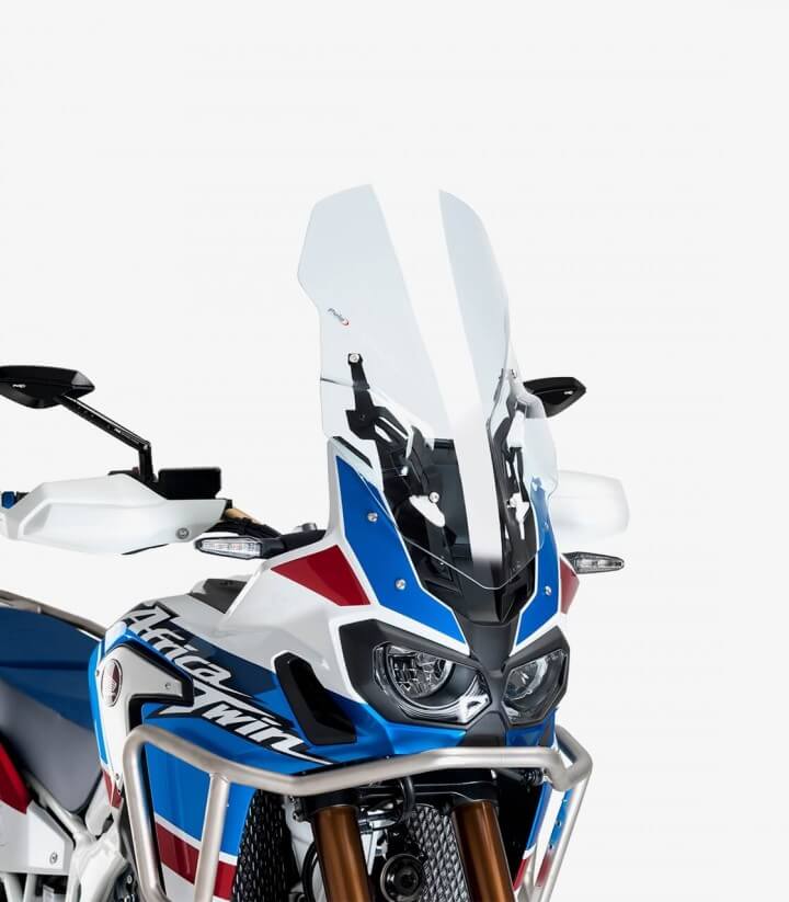 Honda CRF1000L Africa Twin Puig Racing with support Transparent Windshield 9156W