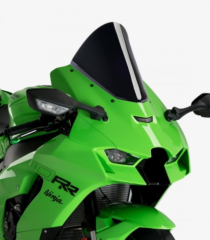 Windschild Puig R-Racer Kawasaki ZX-10R/RR (21-26) Schwarz 20540N