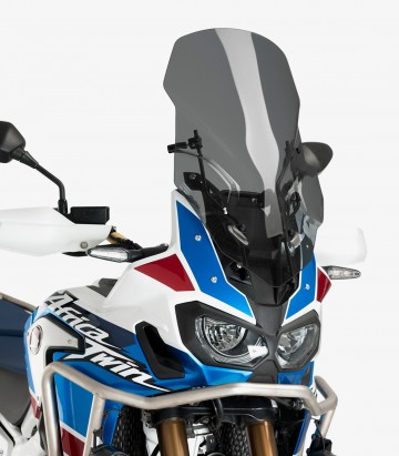 Honda CRF1000L Africa Twin Puig Touring with M.E.M. Dark Smoked Windshield 3714F