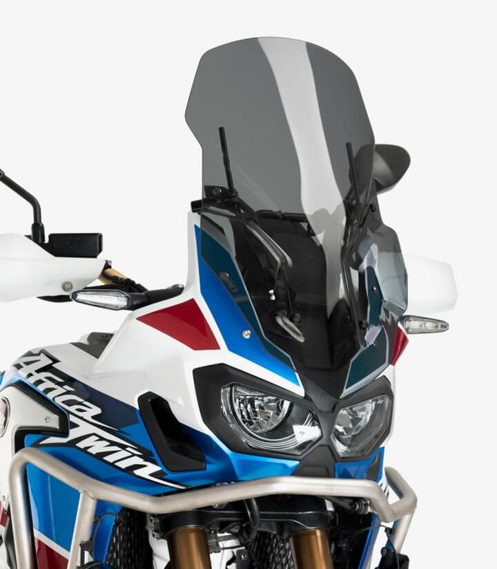 Windschild Puig Touring mit M.E.M. Honda CRF1000L Africa Twin Dunkel getönt 3714F