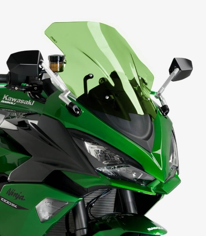 Windschild Puig Racing Kawasaki Ninja 1000 SX, Z1000SX Grün 20471V