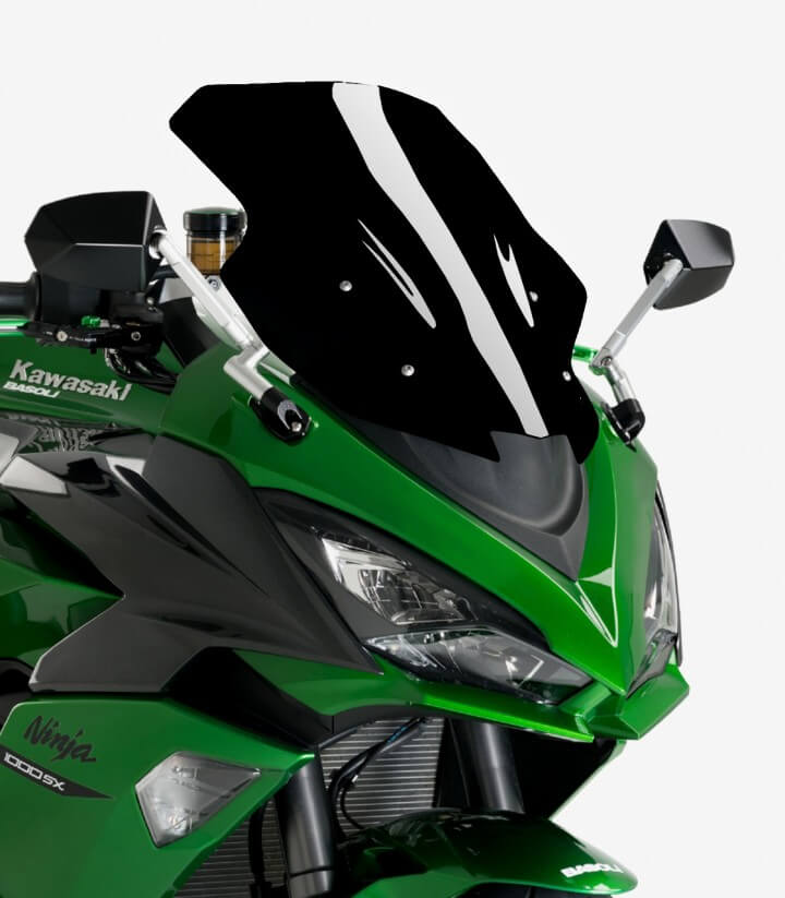 Windschild Puig Racing Kawasaki Ninja 1000 SX, Z1000SX Schwarz 20471N