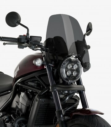 Honda CMX 1100 Rebel (2021 - 2024) Puig New Generation Touring Dark smoked Windshield 20820F