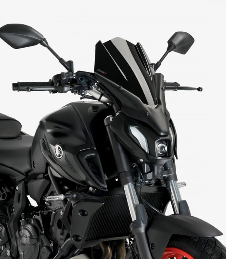Windschild Puig New Generation Touring Yamaha MT-07 (21-24) Schwarz 20619N