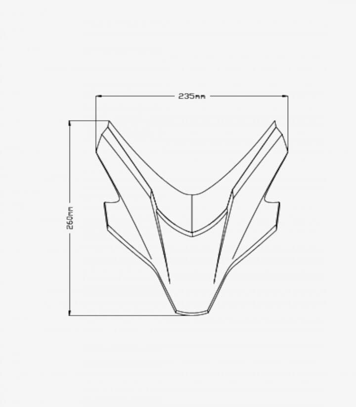 Cúpula Puig Naked Sport Plus Yamaha MT-07 Negro 20620N