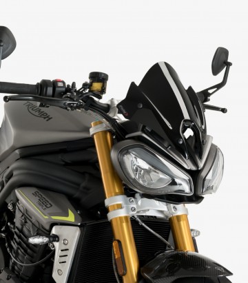 Windschild Puig New Generation Sport Triumph Speed Triple 1200 RS (21-26) Schwarz 20795N