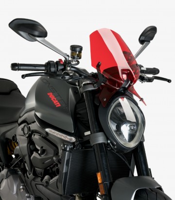 Windschild Puig New Generation Sport Ducati Monster 937 (21-25) Rot 20712R