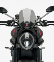 Ducati Monster 937 Puig Naked Sport Smoked Windshield 20712H