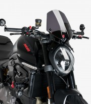 Ducati Monster 937 Puig Naked Sport Dark Smoked Windshield 20712F