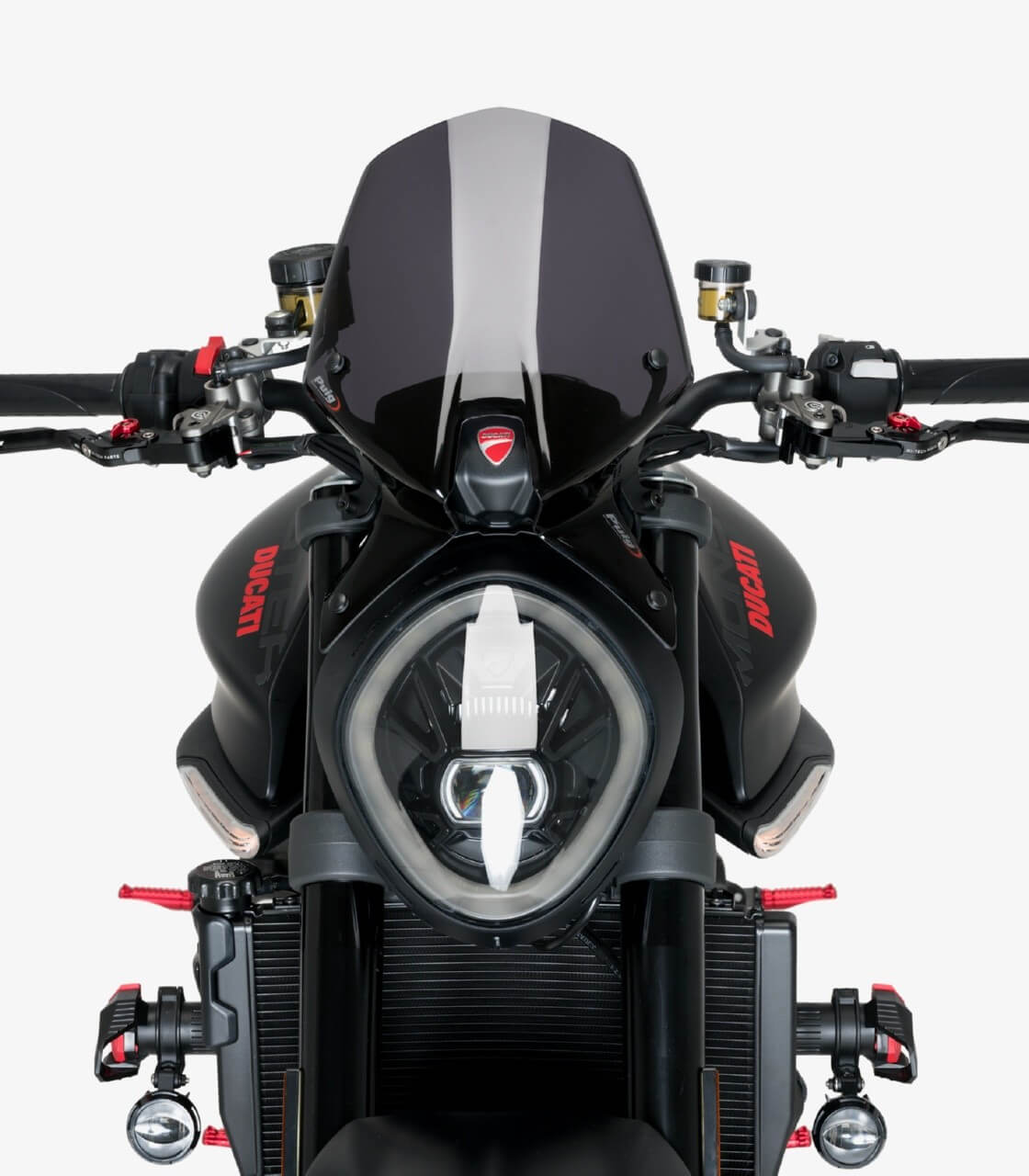 Ducati Monster 937 Puig Naked Sport Dark Smoked Windshield 20712F