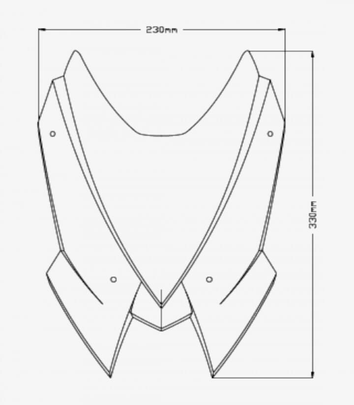 Cúpula Puig Naked Sport MV Agusta Brutale 1000RR Ahumado 20680H