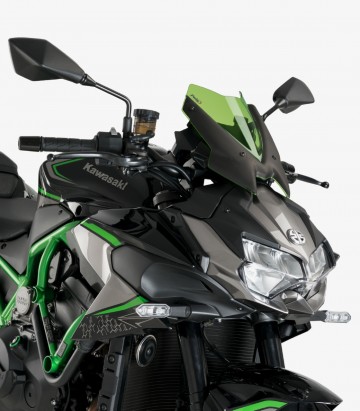 Kawasaki Z H2 / SE Puig Naked Sport Green Windshield 20506V