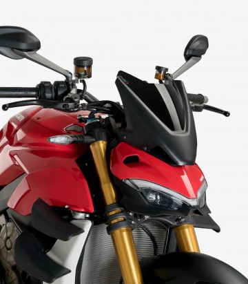 Windschild Puig New Generation Sport Ducati Streetfighter V2/V4/V4S (20-24) Schwarz 20467N