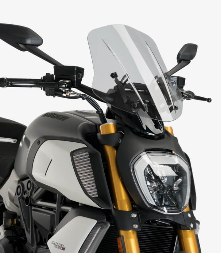 Windschild Puig New Generation Touring verstellbar Ducati Diavel 1260 (19-23) Getönt 3775H