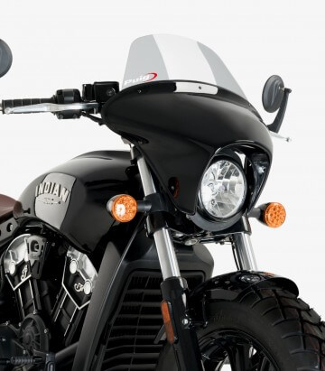 Windschild Puig Batwing SML Touring Indian Scout Bobber (18-26) Getönt 21074H
