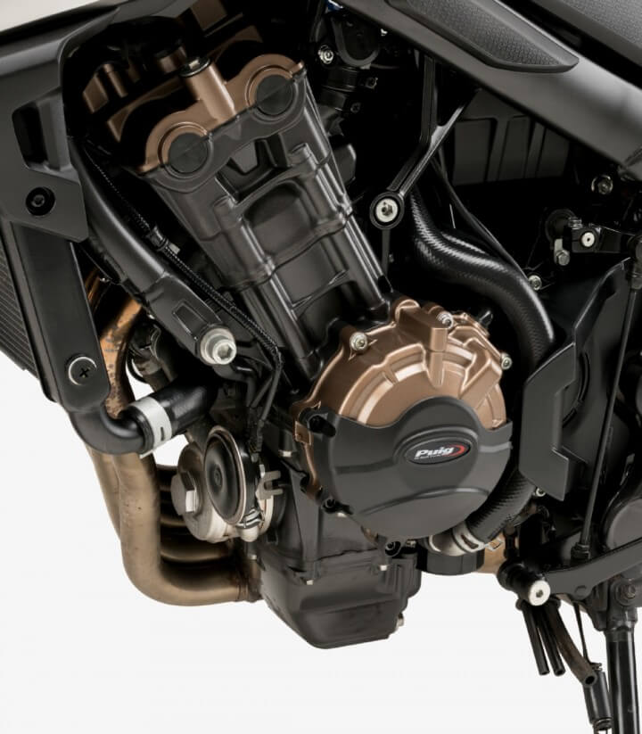 Tapas protectoras del motor de carbono 20625N de Puig para Honda CB650R Neo Sports Cafe, CBR650R