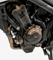 Tapas protectoras del motor de carbono 20625N de Puig para Honda CB650R Neo Sports Cafe, CBR650R