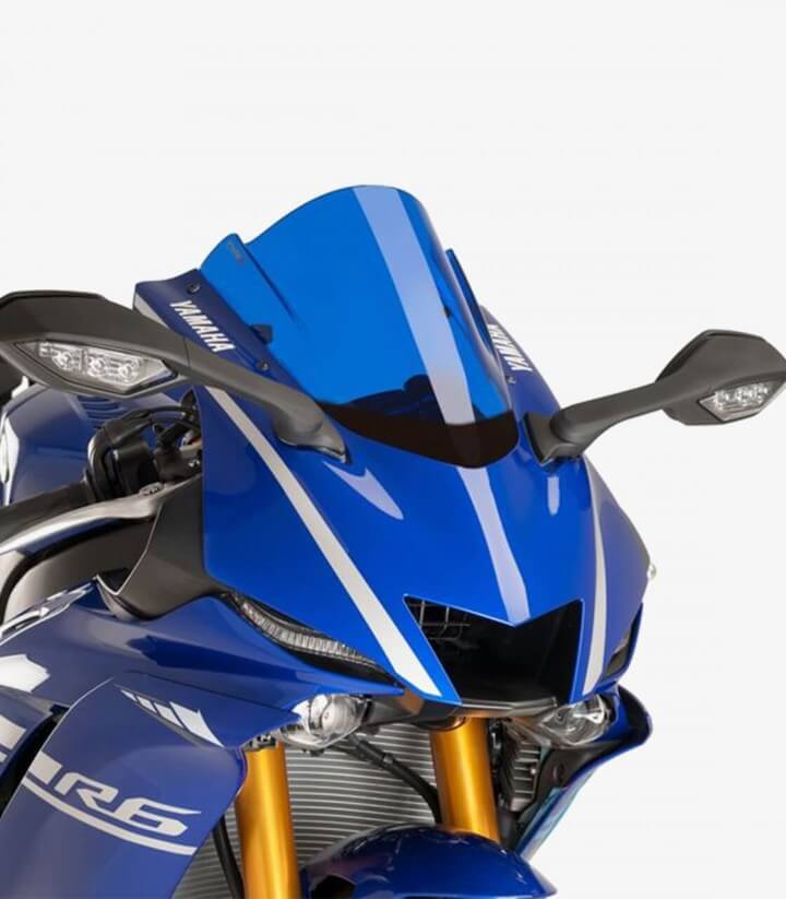 Windschild Puig Z-Racing Yamaha YZF-R6/Race (17-26), YZF-R7 (22-26) Blau 9723A
