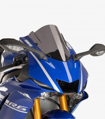 Yamaha YZF-R6 (2017 - 2020), YZF-R7 (2022 - 2024) Puig Z-Racing Dark smoked Windshield 9723F