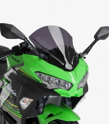 Windschild Puig Z-Racing Kawasaki Ninja 400 (18-24), 7 Hybrid/E-1 (24-26) Dunkel getönt 9976F