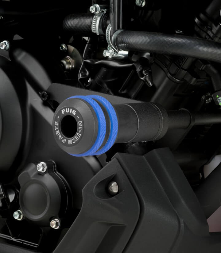Puig Blue rubber rims set 3667A for Vintage frame sliders