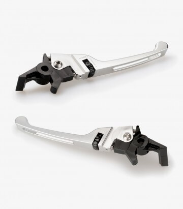 Puig Silver Brake levers 20394P+20751P for Honda Forza 125, Scoopy SH 125/150/300i