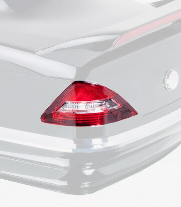 Rücklichtglas rot links Customacces Koffer Mercedes TI0004R