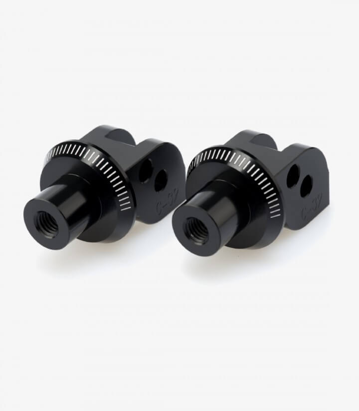 Juego de herrajes de estribera para Ducati Hypermotard, Monster, Scrambler, Supersport Puig 7874N para piloto y pasajero