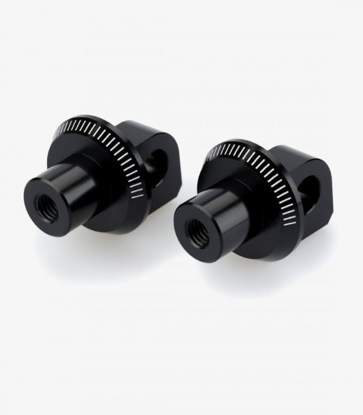 Juego de herrajes de estribera para Harley Davidson Sportster 883 Iron (2009 - 2020) Puig 9997N para piloto y pasajero