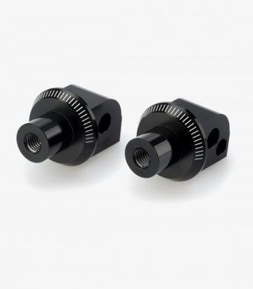Juego de herrajes de estribera para Aprilia Caponord 1200 (2013 - 2016) Puig 7233N para pasajero