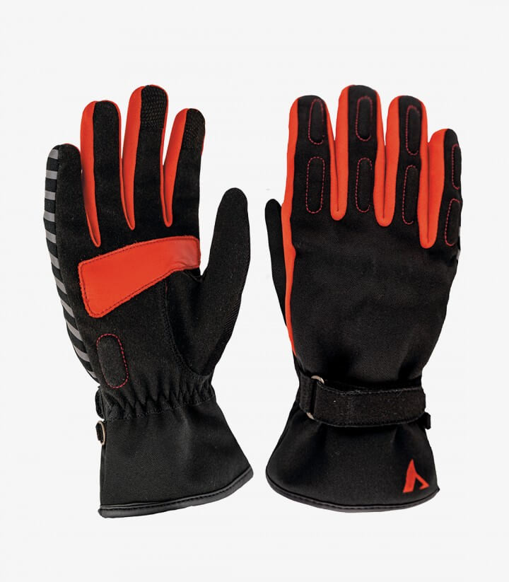 Handschuhe Portland II von By City für den Winter für Herren Farbe rot