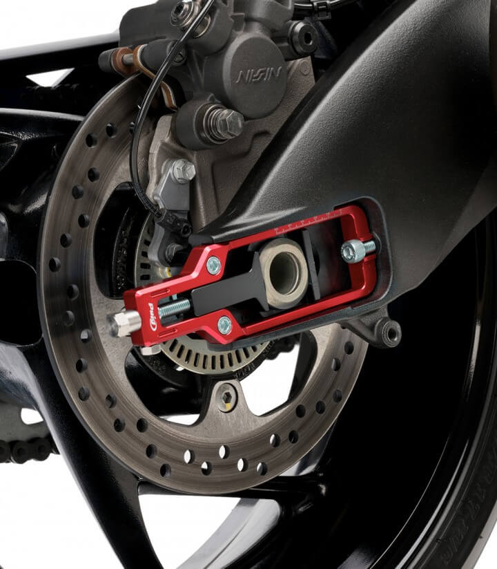 Puig Kettenspanner Rot 21191R für Suzuki GSX-S1000 (15-26), GSX-S1000GX (24-26)