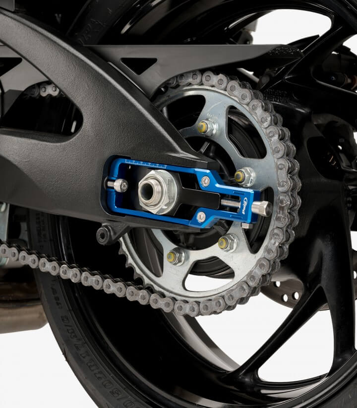 Puig Kettenspanner Blau 21191A für Suzuki GSX-S1000 (15-26), GSX-S1000GX (24-26)
