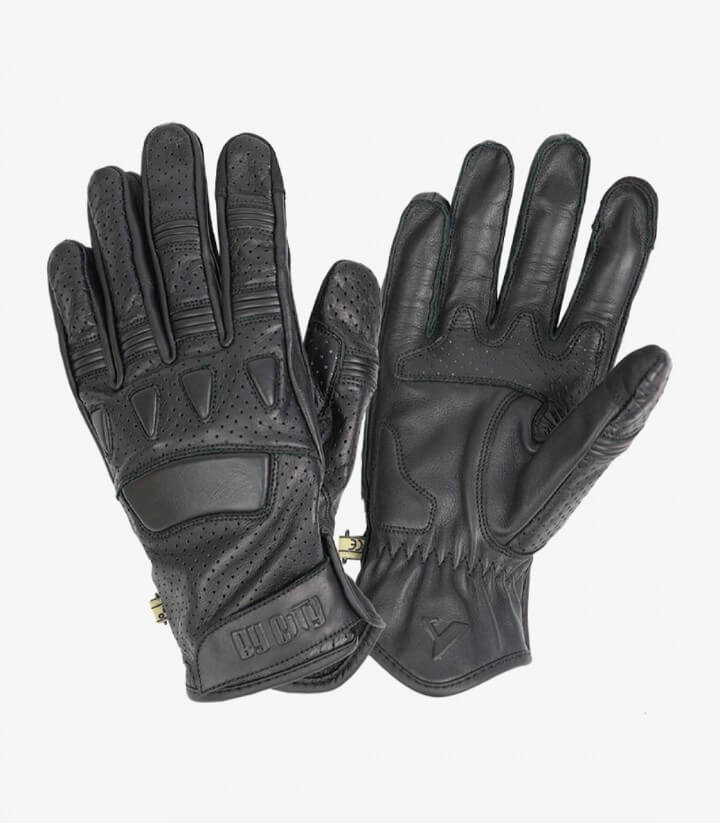 Handschuhe Pilot II von By City für den Sommer für Herren Farbe schwarz