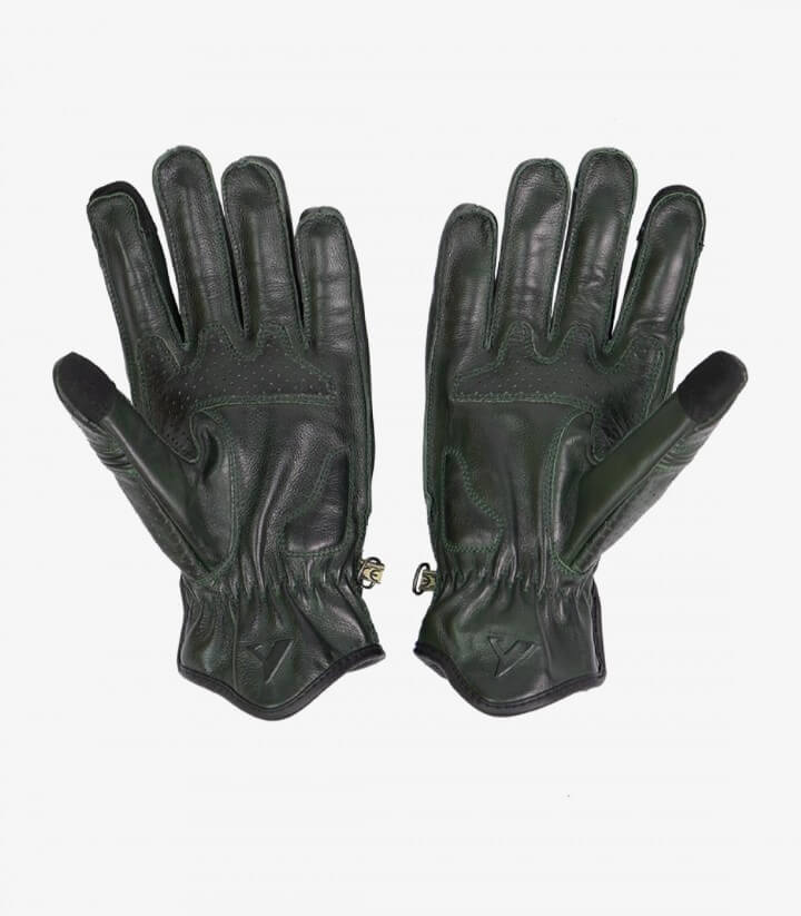 Handschuhe Pilot II von By City für den Sommer für Herren Farbe grün