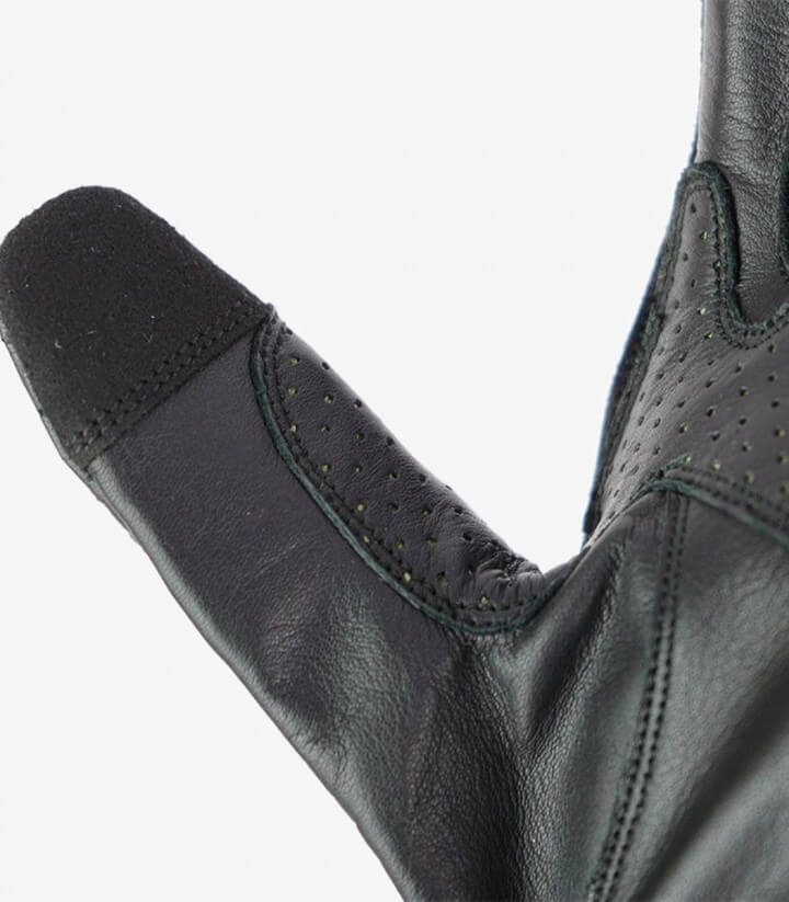 Guantes Pilot II de By City de verano de hombre color negro y rojo