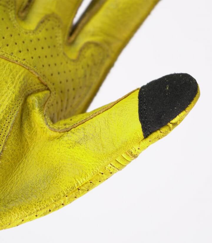 Summer man Pilot II Gloves from By City color yellow