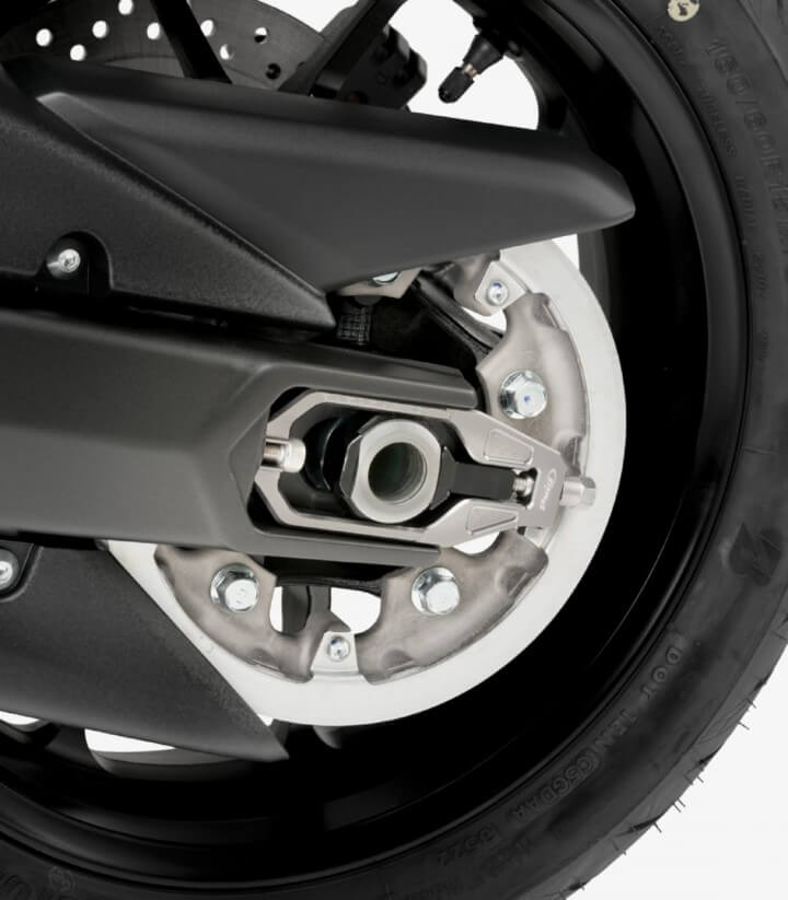 Puig Kettenspanner Silber 20693P für Yamaha TMAX 530 (12-19), TMAX 560 (20-26)