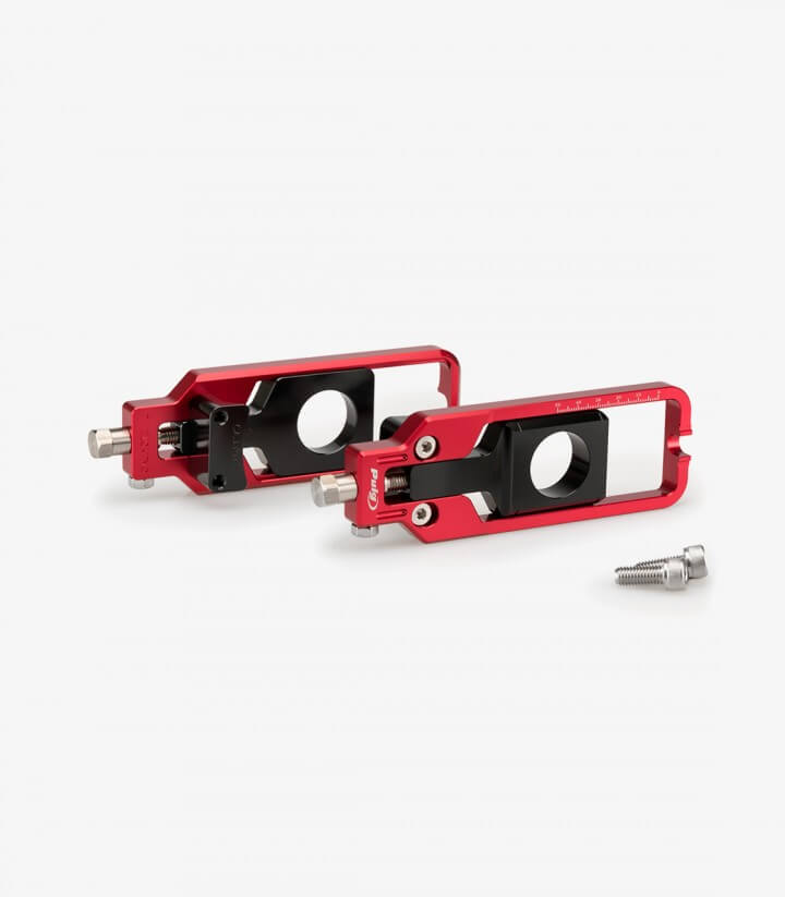 Puig Kettenspanner Rot 21006R für Yamaha YZF-R1 / R1 Race / R1M (20-26)