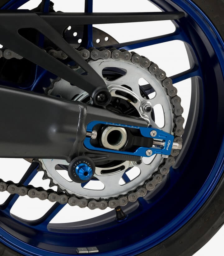 Puig Kettenspanner Blau 21190A für Yamaha MT-09 (21-26), Tracer 9 (25-26), XSR900 GP (24-26)