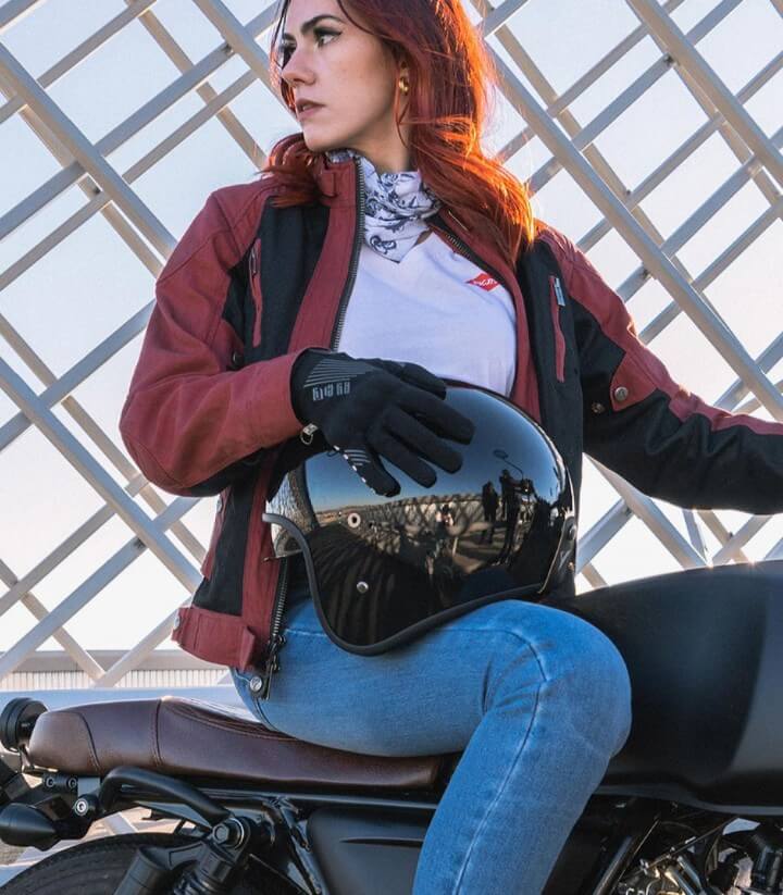 Chaqueta de verano para mujer By City Teneree III Venty granate