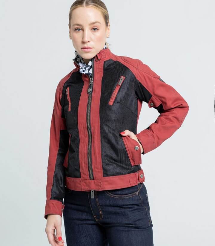 Damen-Sommerjacke By City Teneree III Venty Granatrot