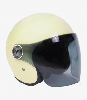 Casco jet By City The City beige brillante