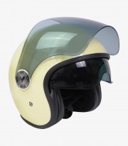 Casco jet By City The City beige brillante